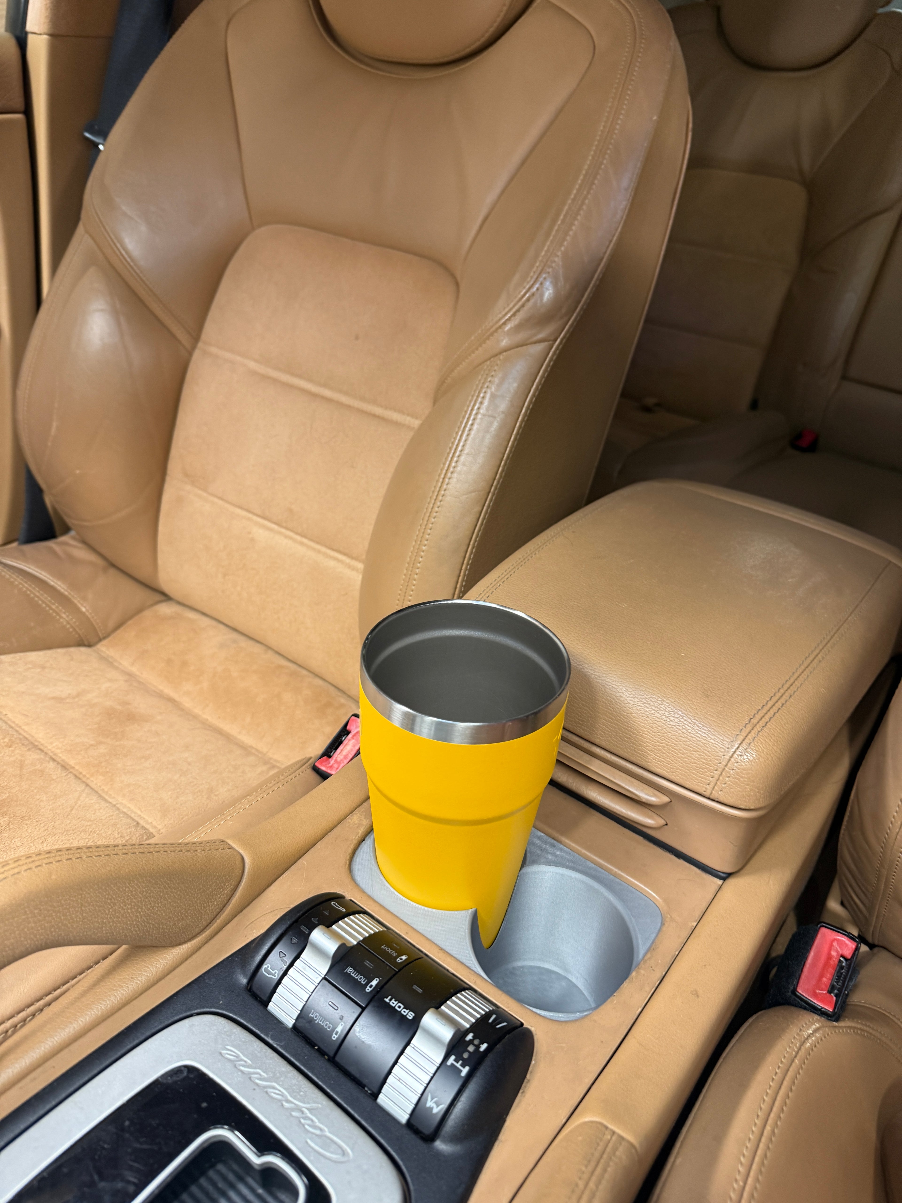 957 Porsche Cayenne Cupholder - Split Design - Original - Black