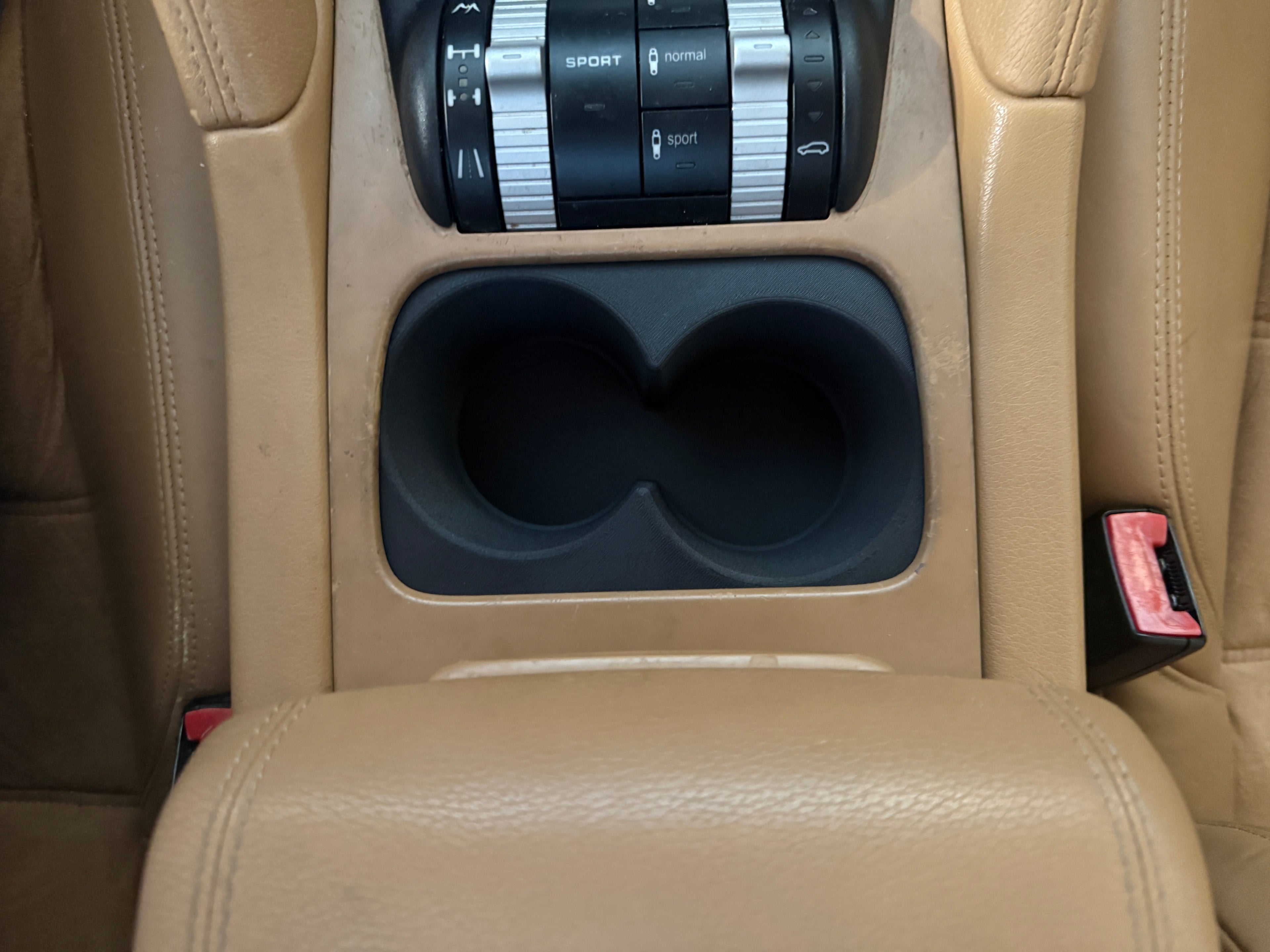 957 Porsche Cayenne Cupholder - Merged Design - Black
