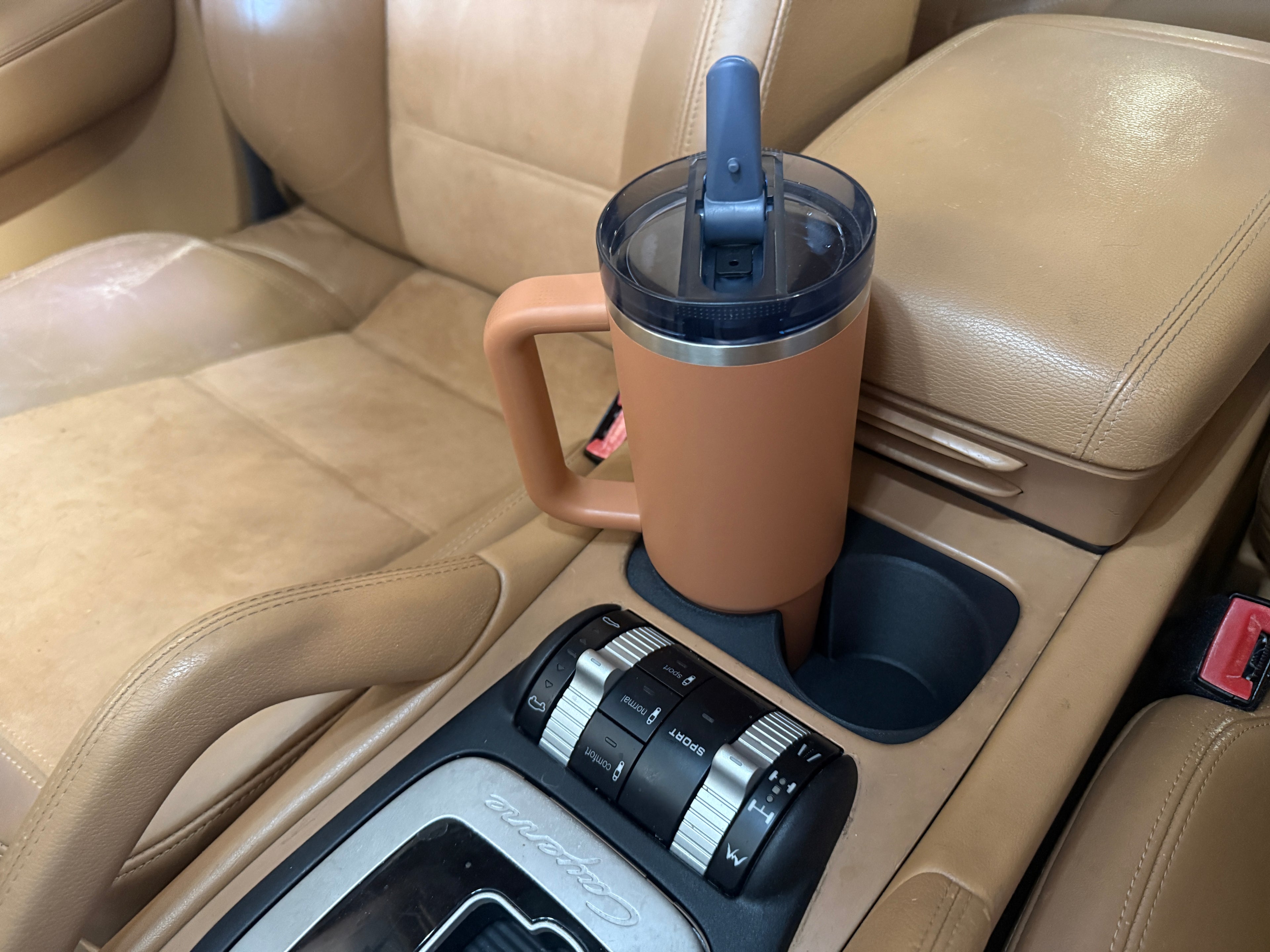 957 Porsche Cayenne Cupholder - Merged Design - Black