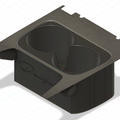 957 Porsche Cayenne Cupholder - Split Design - Original - Black